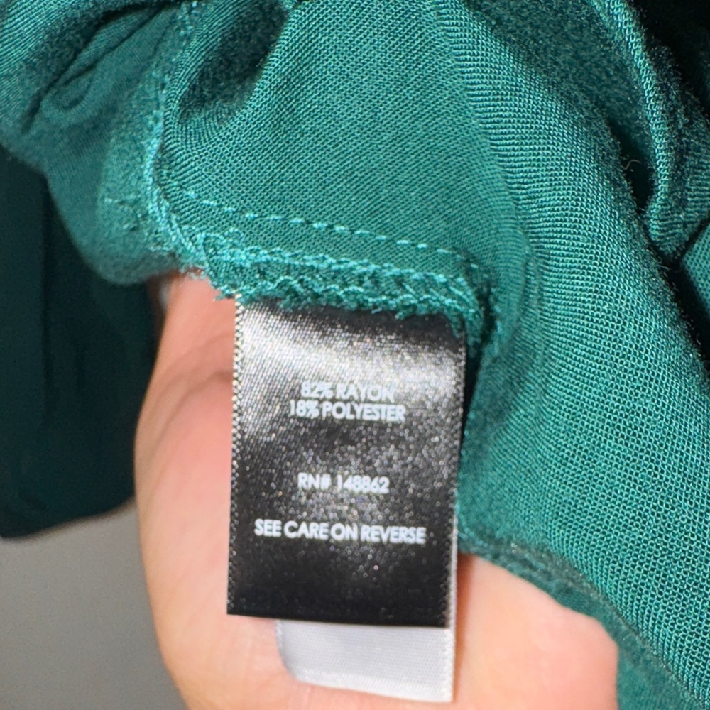 Torrid Deep Green Tunic Blouse with Button Accents - Picture 6 of 6